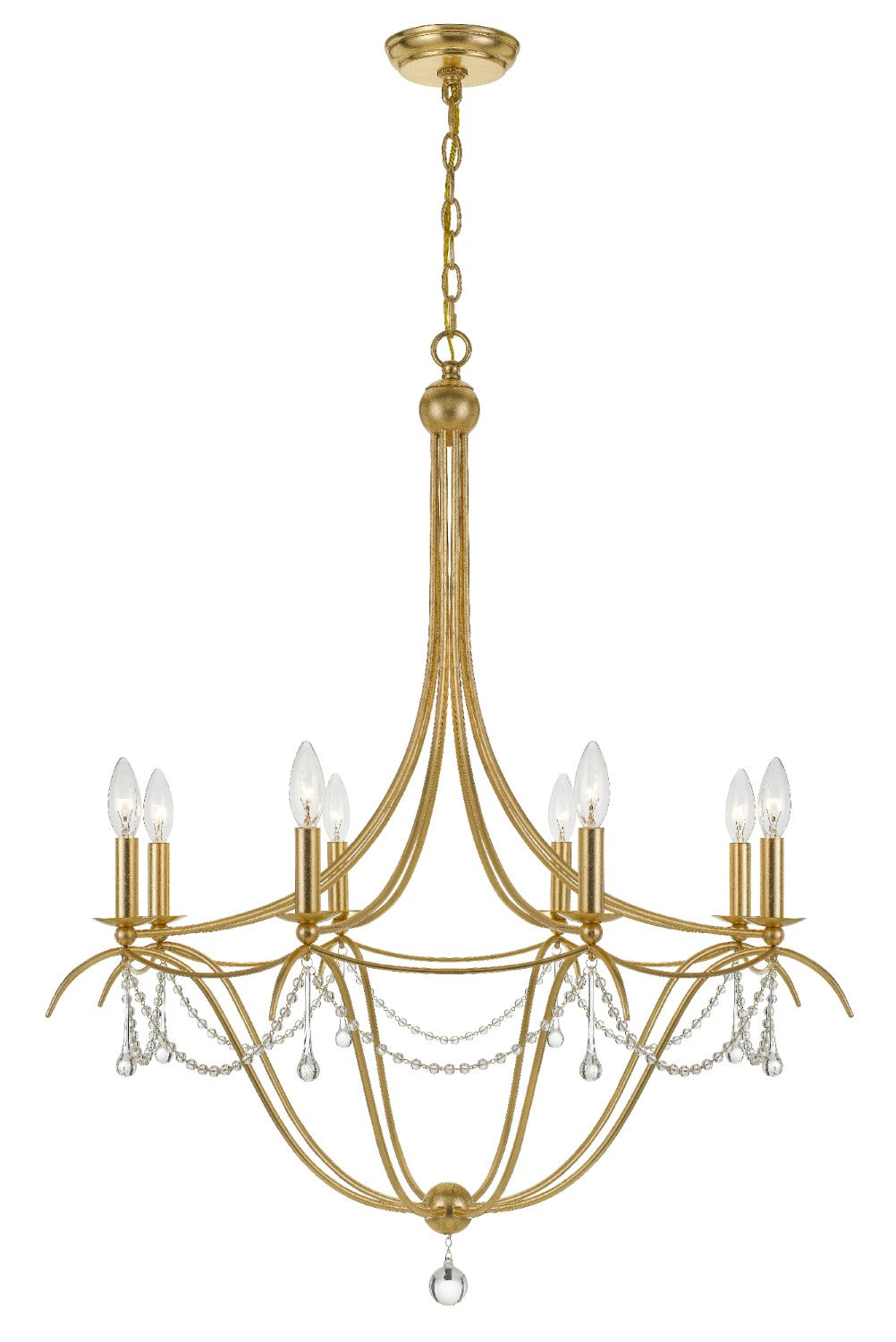 Crystorama 428 Metro 8 Light Crystal Beads Chandelier - Parent