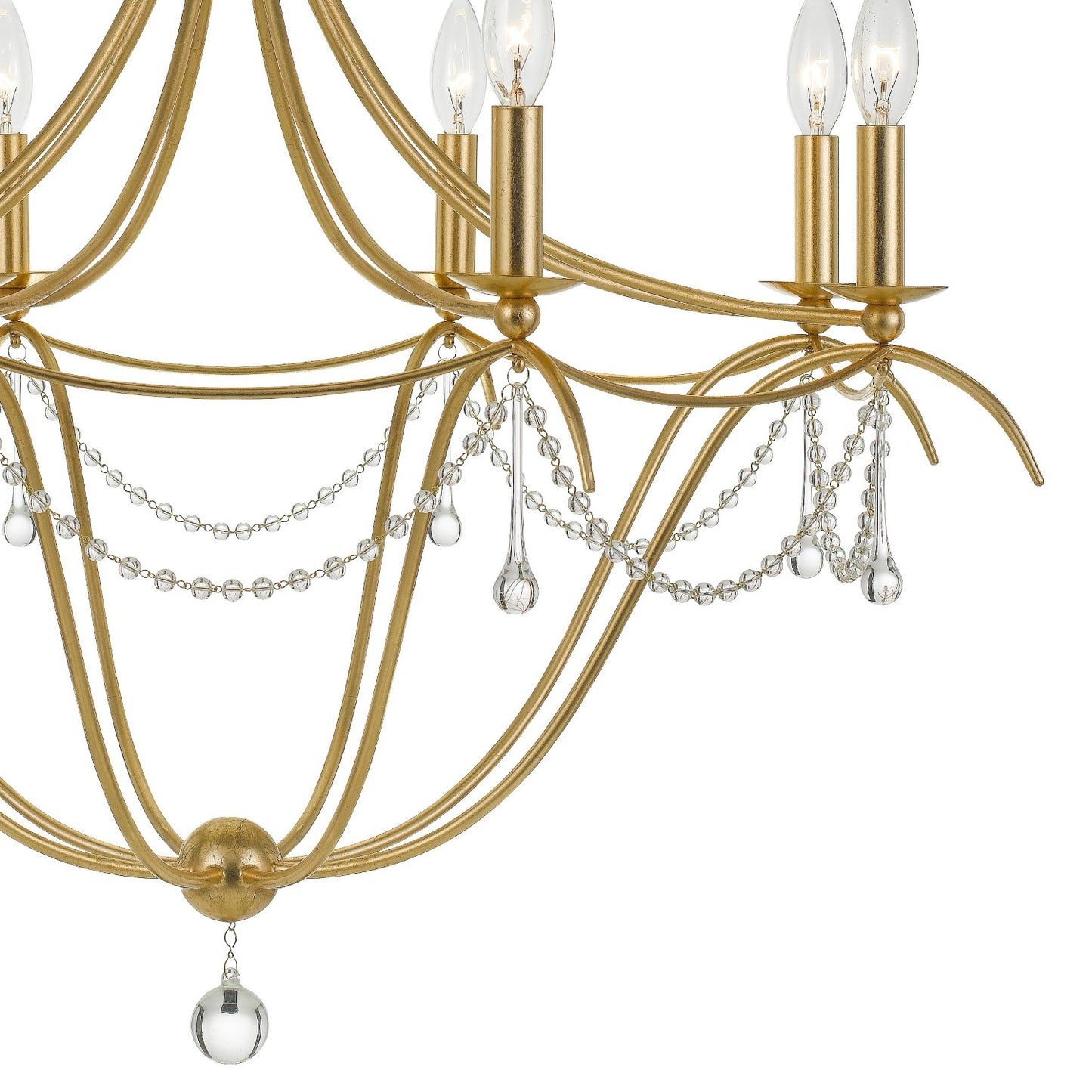 Crystorama 428 Metro 8 Light Crystal Beads Chandelier - Parent