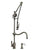 Waterstone 4400-2 Traditional Gantry Pulldown Faucet - Hook Spout 2pc. Suite