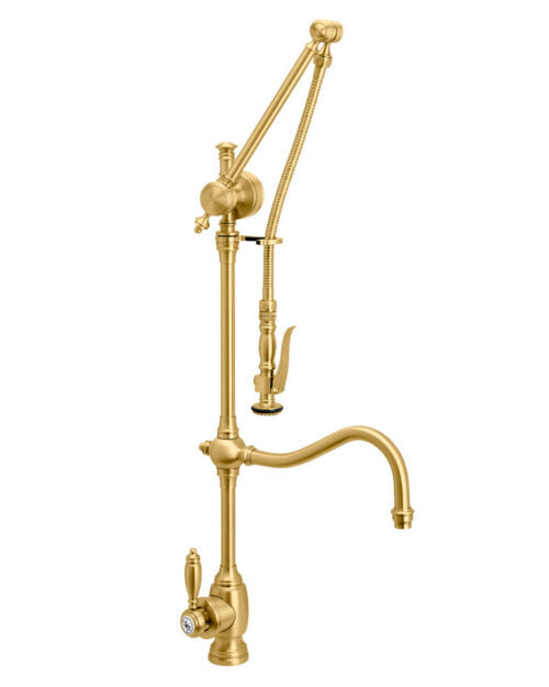 Waterstone 4400 Traditional Gantry Pulldown Faucet - Hook Spout