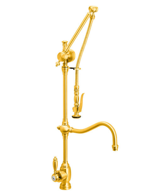 Waterstone 4400 Traditional Gantry Pulldown Faucet - Hook Spout