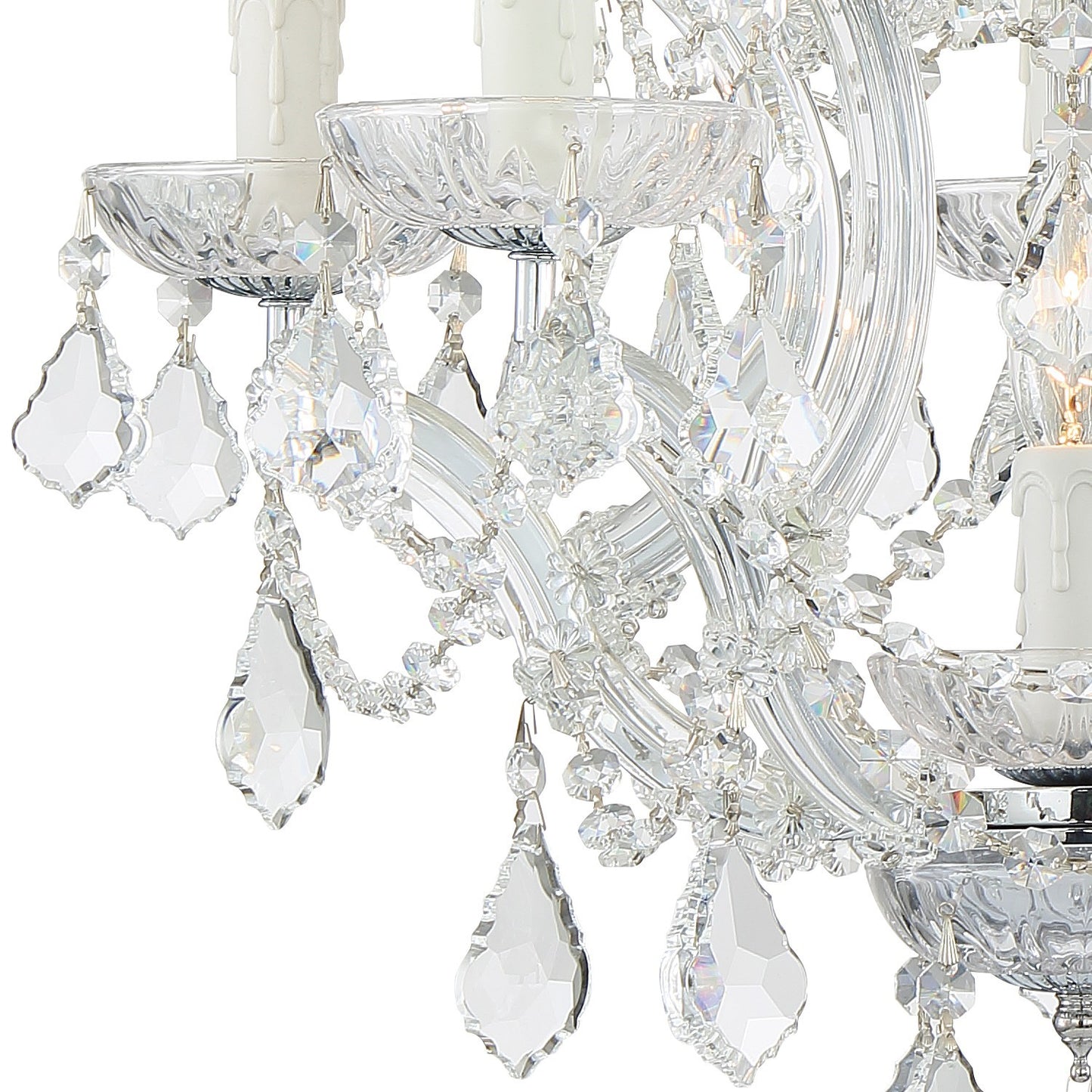 Crystorama 4405-CL-MWP Maria Theresa 6 Light Hand Cut Crystal Mini Chandelier - Parent