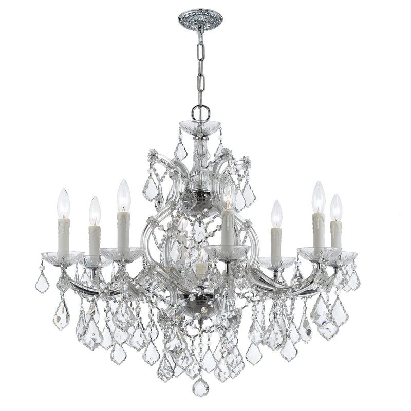 Crystorama 4408-CL-MWP Maria Theresa 9 Light Hand Cut Crystal Chandelier - Parent