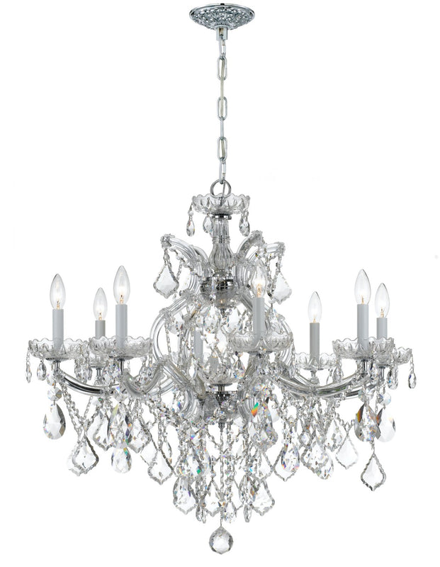 Crystorama 4409-CL-MWP Maria Theresa 9 Light Hand Cut Crystal Chandelier - Parent