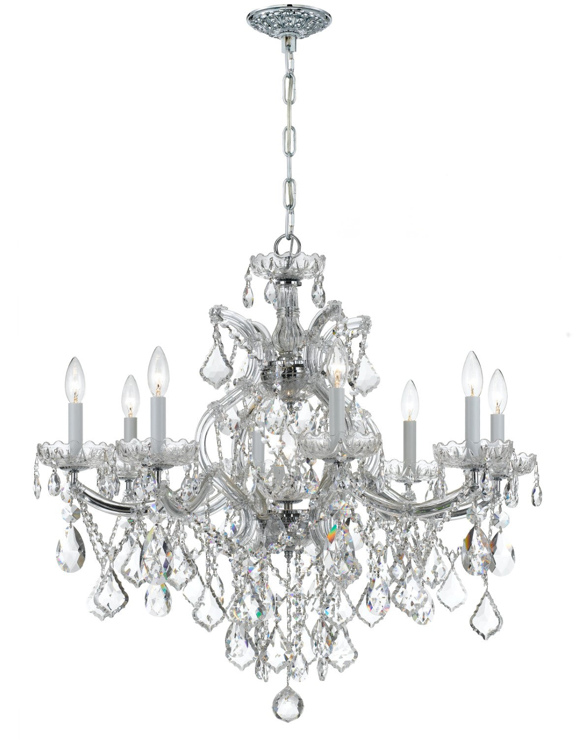 Crystorama 4409-CL-S Maria Theresa 9 Light Swarovski Strass Crystal Chandelier - Parent