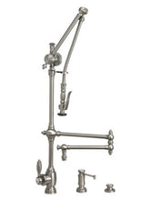 Load image into Gallery viewer, Waterstone 4410-18-3 Traditional Gantry Pulldown Faucet - 18&quot; Articulated Spout 3pc. Suite