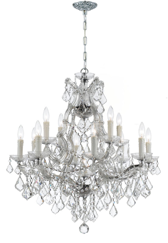 Crystorama 4412-CL-MWP Maria Theresa 13 Light Hand Cut Crystal Chandelier - Parent
