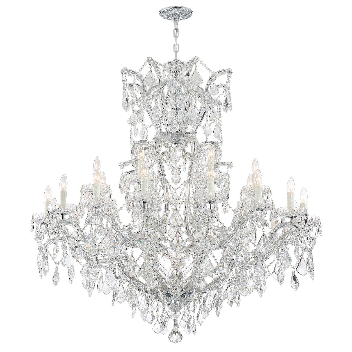 Crystorama 4424-CL-MWP Maria Theresa 25 Light Hand Cut Crystal Chandelier - Parent