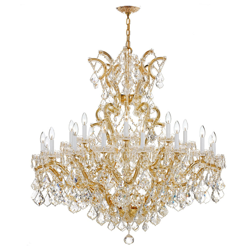 Crystorama 4424-CL-SAQ Maria Theresa 25 Light Spectra Crystal Chandelier