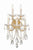 Crystorama 4425-CL-SAQ Maria Theresa 5 Light Spectra Crystal Wall Mount