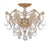 Crystorama 4430-CL-MWP Maria Theresa 3 Light Hand Cut Crystal Ceiling Mount
