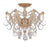 Crystorama 4430-CL-SAQ Maria Theresa 3 Light Spectra Crystal Ceiling Mount