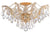 Crystorama 4437-CL-MWP Maria Theresa 5 Light Hand Cut Crystal Ceiling Mount