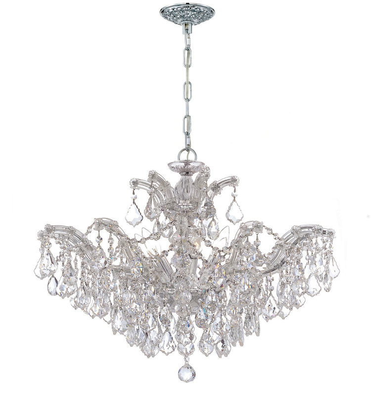 Crystorama 4439-CL-MWP Maria Theresa 6 Light Hand Cut Crystal Chandelier - Parent