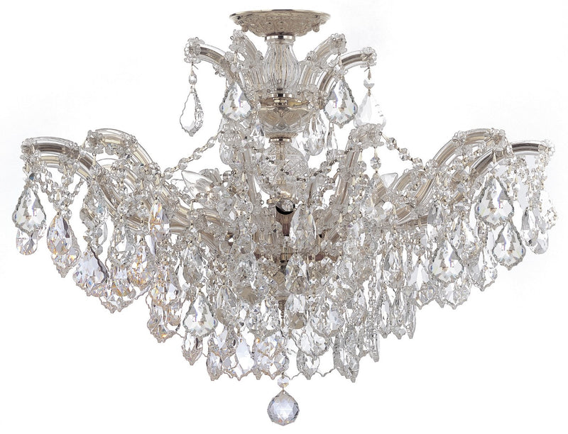 Crystorama 4439-CL-MWP_CEILING Maria Theresa 6 Light Hand Cut Crystal Ceiling Mount - Parent
