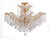 Crystorama 4439-CL-MWP_CEILING Maria Theresa 6 Light Hand Cut Crystal Ceiling Mount