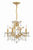 Crystorama 4454-GA-CL-S Filmore 4 Light Swarovski Strass Crystal Mini Chandelier - Antique Gold
