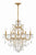 Crystorama 4455-GA-CL-MWP Filmore 6 Light Hand Cut Crystal Chandelier - Antique Gold