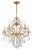 Crystorama 4455-GA-CL-MWP Filmore 6 Light Hand Cut Crystal Chandelier - Antique Gold