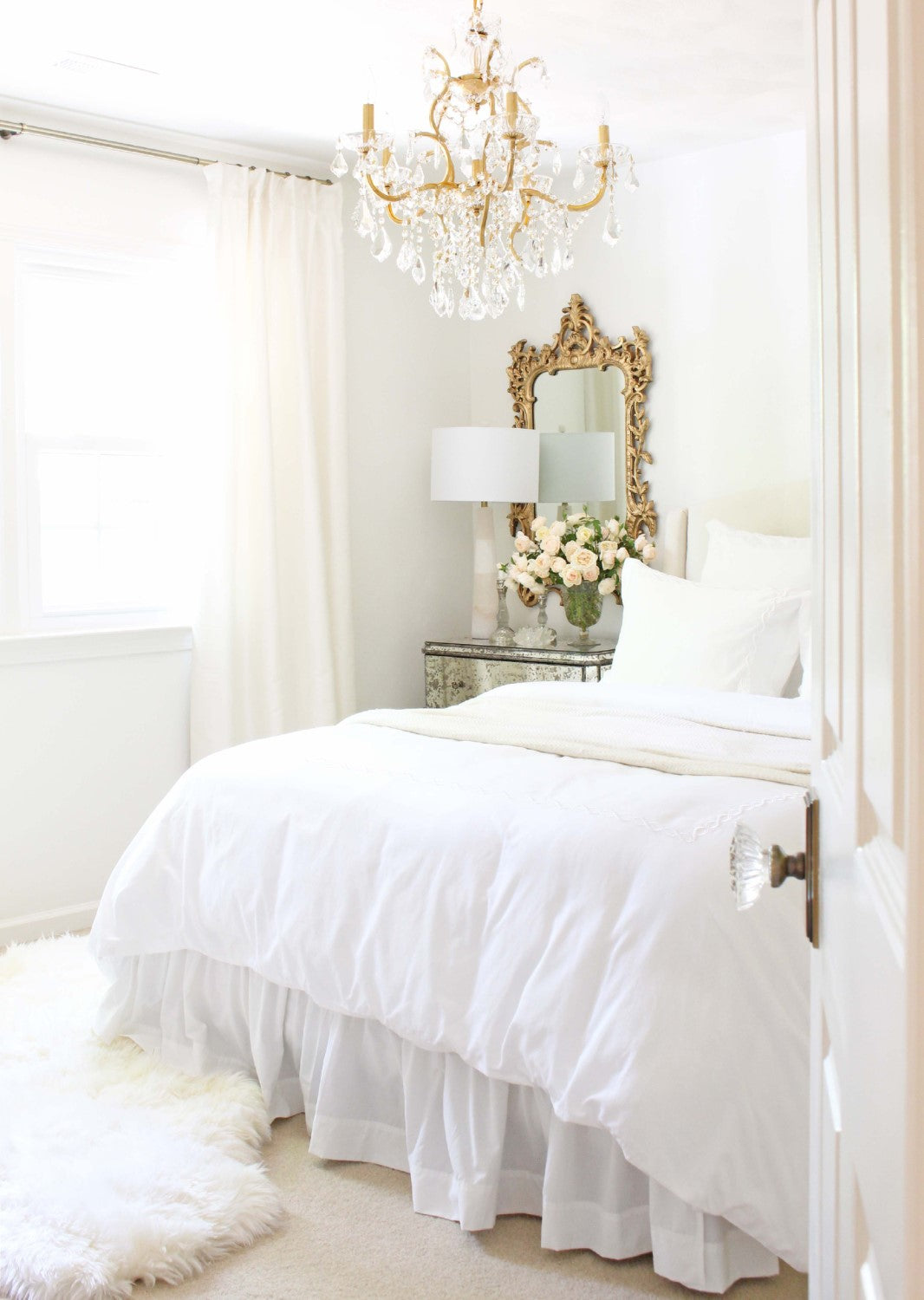 Crystorama 4455-GA-CL-MWP Filmore 6 Light Hand Cut Crystal Chandelier - Antique Gold