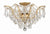 Crystorama 4457-GA-CL-MWP Filmore 5 Light Hand Cut Crystal Ceiling Mount - Antique Gold