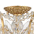Crystorama 4457-GA-CL-MWP Filmore 5 Light Hand Cut Crystal Ceiling Mount - Antique Gold
