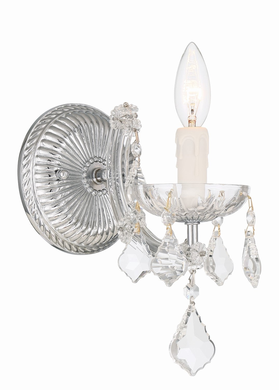 Crystorama 4471-CL-MWP Maria Theresa 1 Light Hand Cut Crystal Wall Mount - Parent