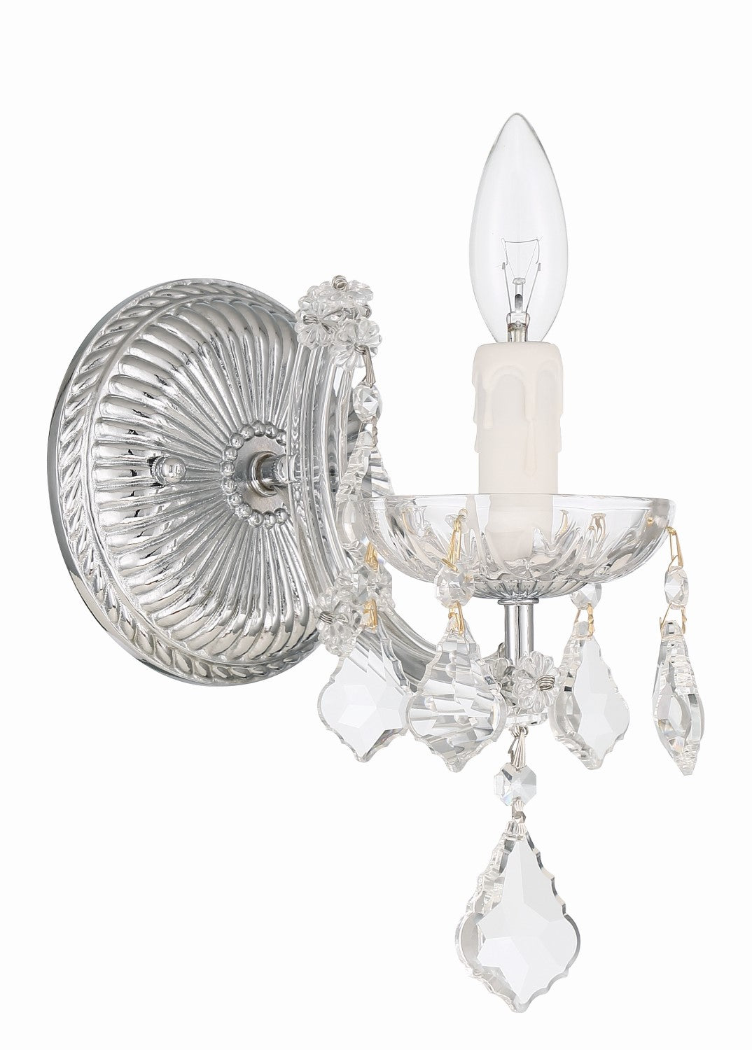 Crystorama 4471-CL-MWP Maria Theresa 1 Light Hand Cut Crystal Wall Mount - Parent