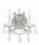 Crystorama 4472-CL-MWP Maria Theresa 2 Light Hand Cut Crystal Wall Mount - Parent