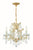 Crystorama 4474-CL-MWP Maria Theresa 4 Light Hand Cut Crystal Mini Chandelier