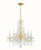 Crystorama 4476-CL-MWP Maria Theresa 5 Light Hand Cut Crystal Mini Chandelier