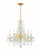Crystorama 4476-CL-SAQ Maria Theresa 5 Light Spectra Crystal Mini Chandelier