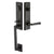 Emtek 451522CRRH Single Cyl , Rustic Modern Rectangular Monolithic Tub Entry , Cimarron Lever , RH - Parent