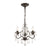 Crystorama 4534-EB-CL-MWP Paris Market 3 Light Mini Chandelier - English Bronze