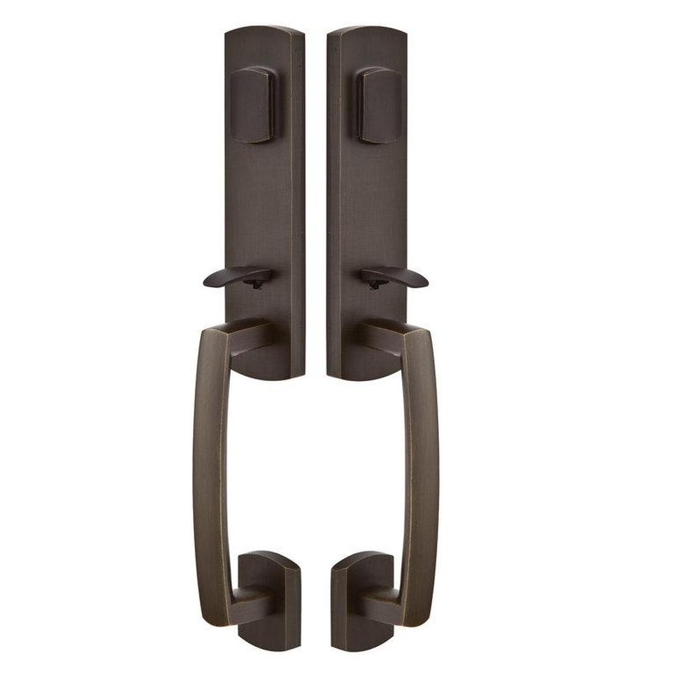 Emtek 453828 Logan Arch Mono. Grip by Grip , Single Cyl.