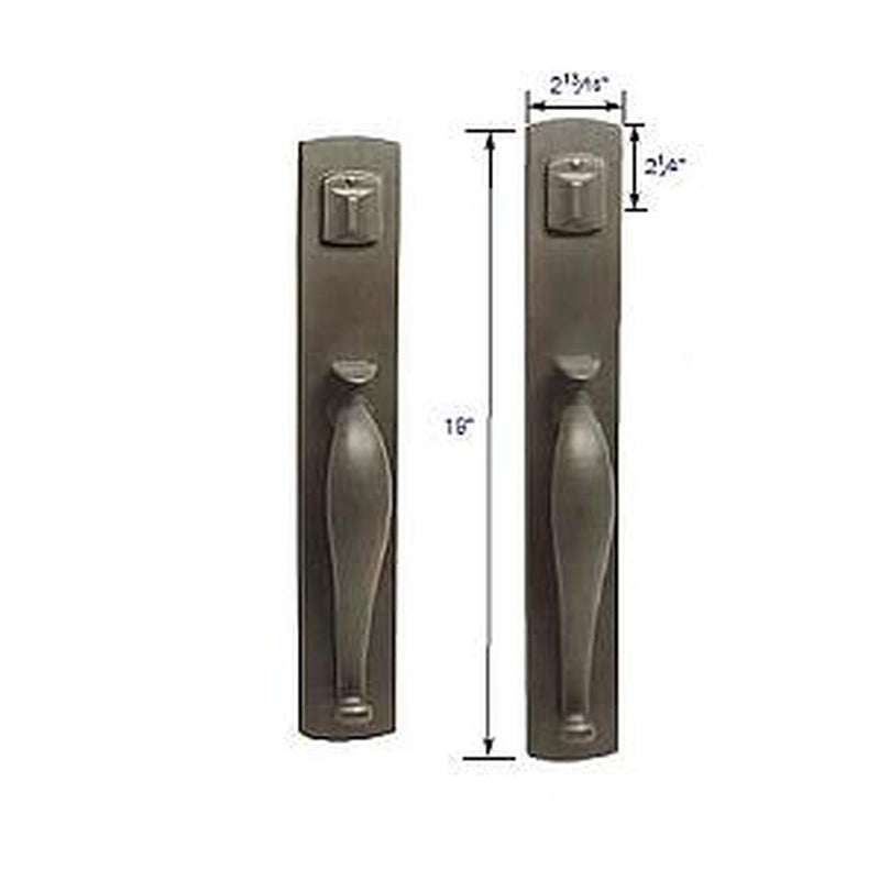 Emtek 453929 Brighton Arch Full Plt. Grip by Grip , Single Cyl. - Parent
