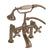 Barclay 4601-MC Elephant Spout Hand Shower 6 Mounts Cross Holders