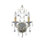 Crystorama 4612-SL Paris Market 2 Light Wall Mount - Silver Leaf