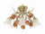Crystorama 4800-SR Southport 5 Light Floral Ceiling Mount - Sage Rose