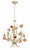 Crystorama 4805-SR Southport 5 Light Chandelier - Sage Rose