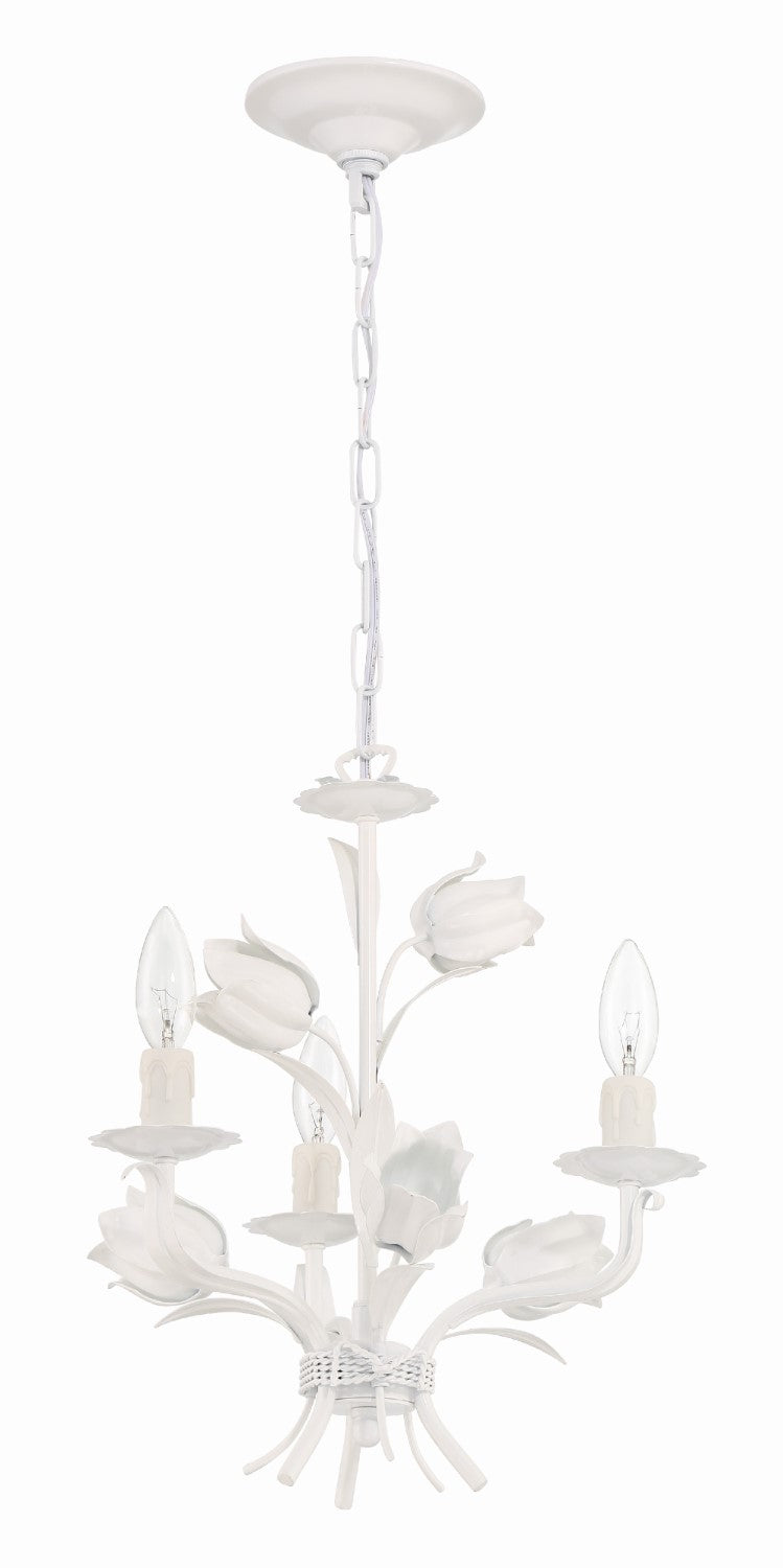 Crystorama 4813-WW Southport 3 Light Mini Chandelier - Wet White