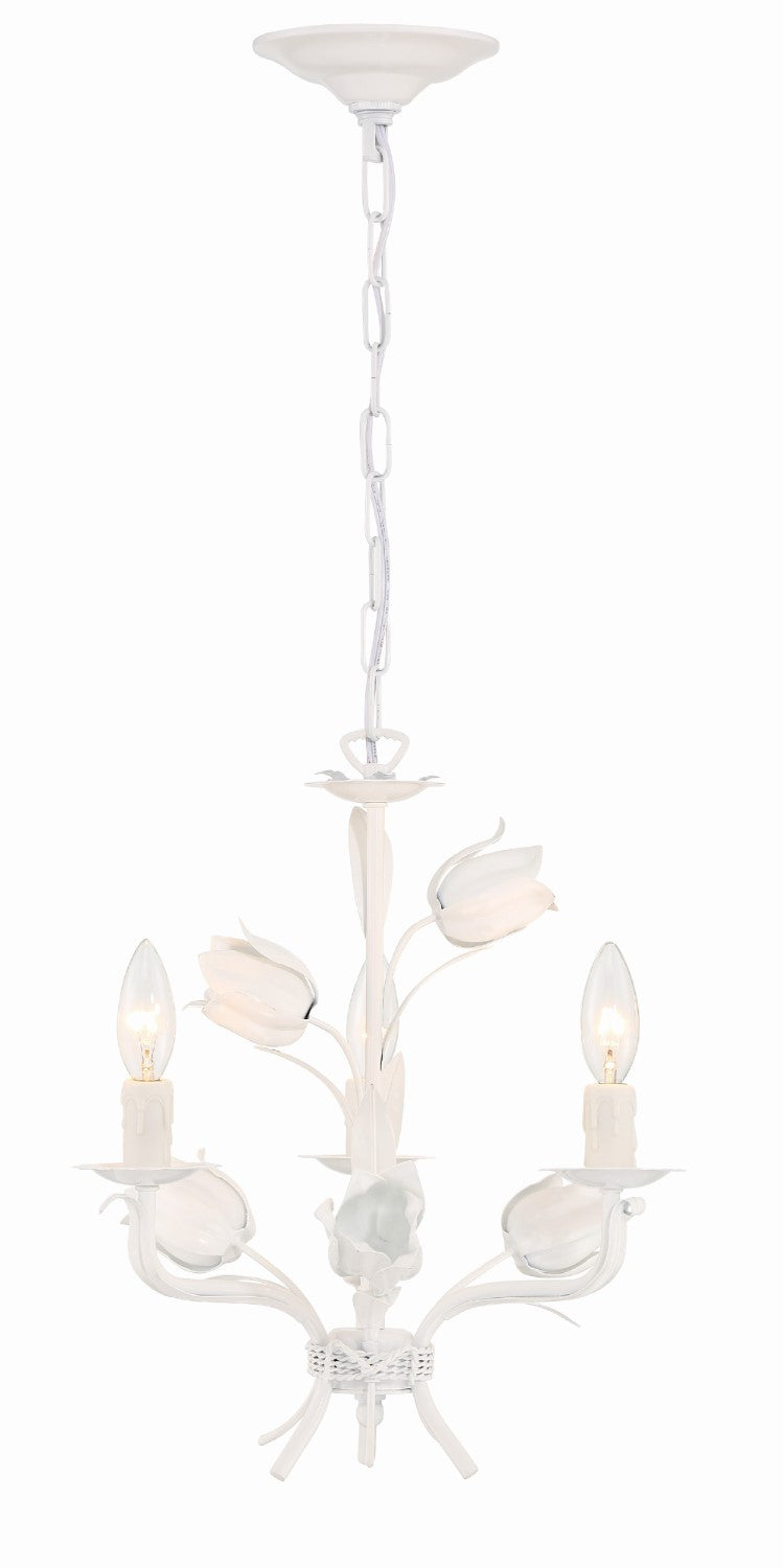 Crystorama 4813-WW Southport 3 Light Mini Chandelier - Wet White