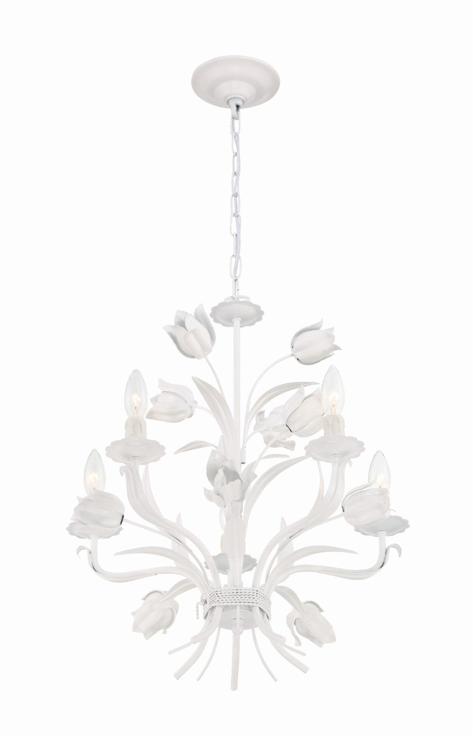 Crystorama 4815-WW Southport 5 Light Chandelier - Wet White