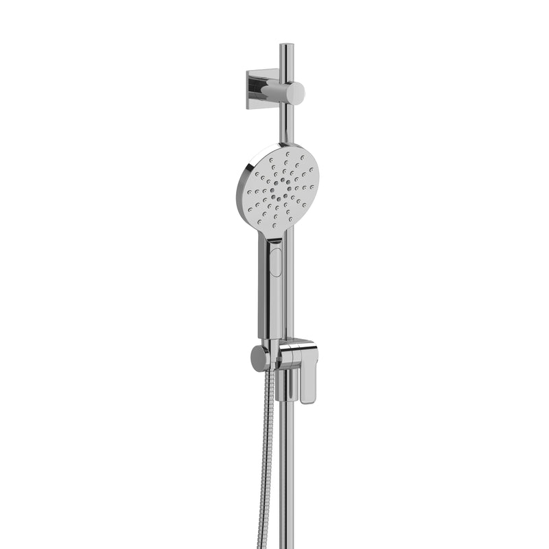 Riobel 4824C-WS Handshower Set With 36" Slide Bar and 3-Function Handshower