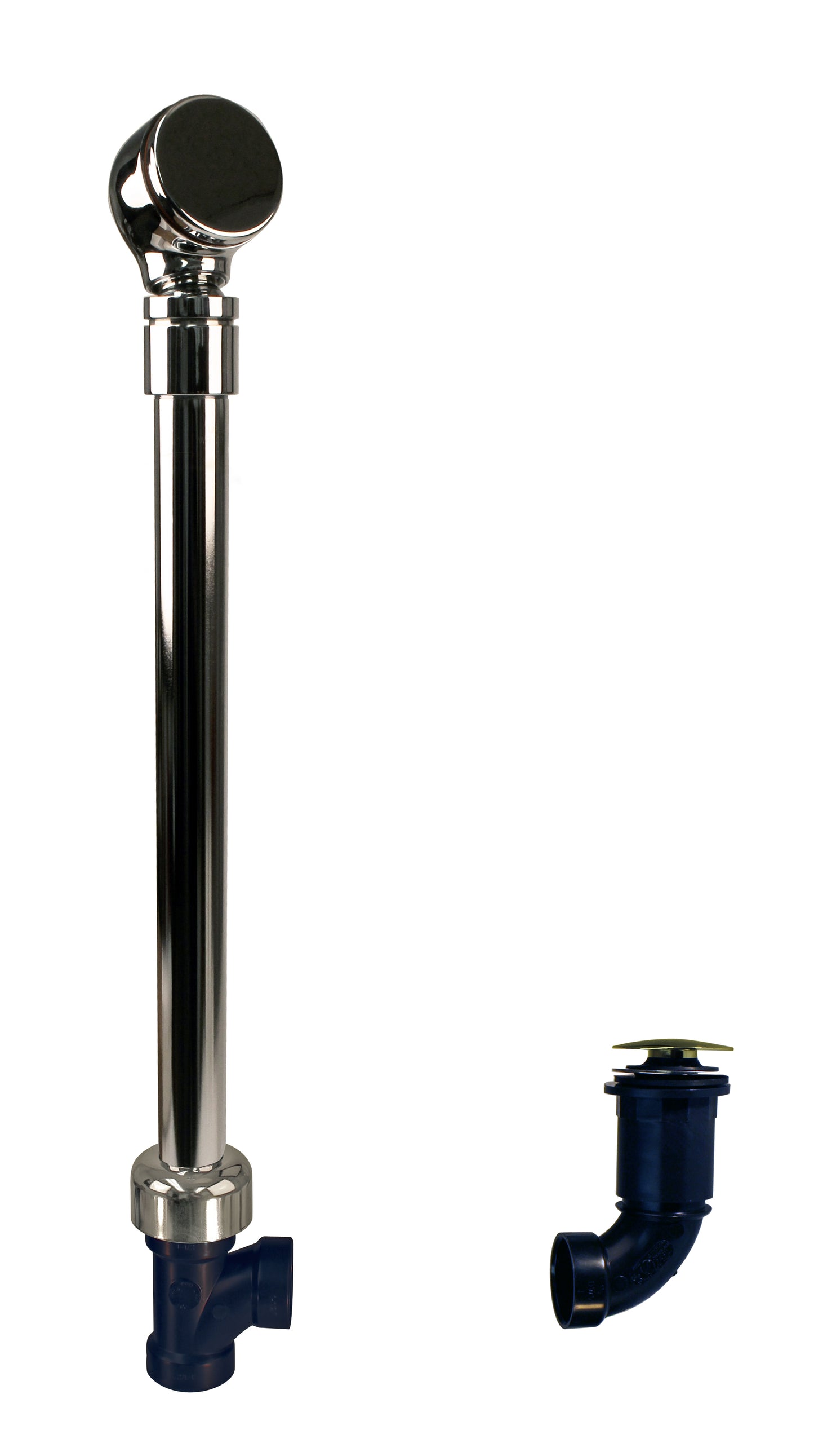 Westbrass 493144HRHBJ Semi-Exposed Tip-Toe BWO with Overflow Ball Joint