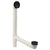 Westbrass 493244H Illusionary Overflow 12 in. and 4 in. Sch. 40 PVC Bath Waste and Overflow with Tip-Toe Bath Drain