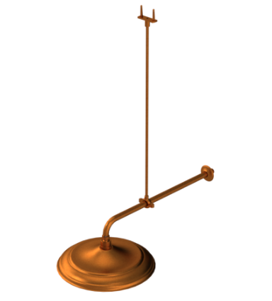 Rubinet 4F007 12 Shower Head, 20 Wall Mount Shower Arm Flange With Adjustable Mounting Bracket Up To 24 - Parent