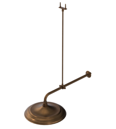 Rubinet 4F007 12 Shower Head, 20 Wall Mount Shower Arm Flange With Adjustable Mounting Bracket Up To 24