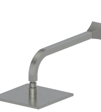 Rubinet 4F015 8 Shower Head With Wall Mount 12 Shower Arm Flange