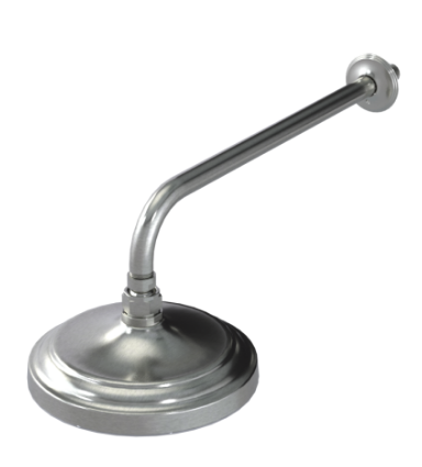 Rubinet 4F023 8 Shower Head With Wall Mount 12 Shower Arm Flange